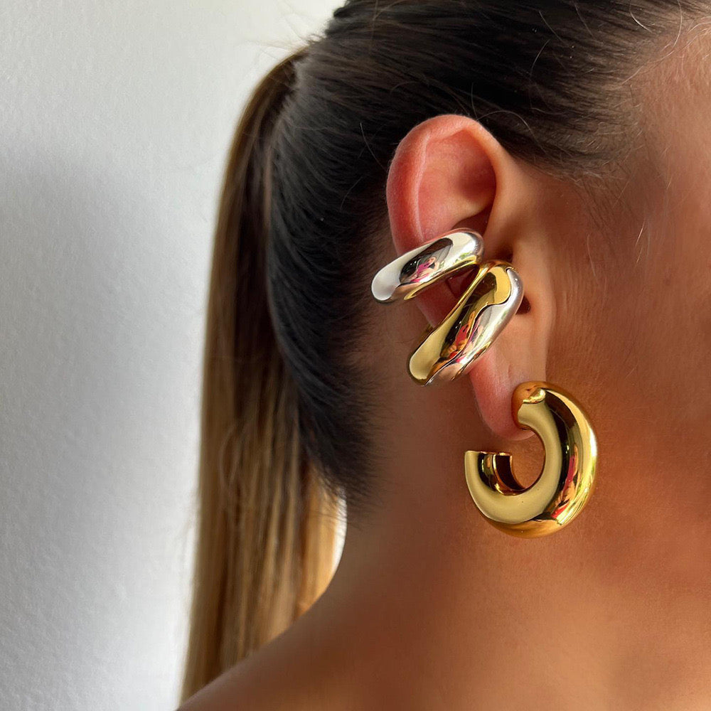 Aretes grandes de ojera “Hoop”