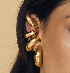 Aretes grandes de ojera “Hoop”