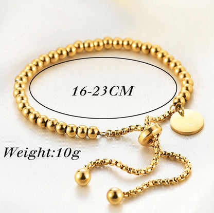 Pulsera ajustable en baño de oro unisex